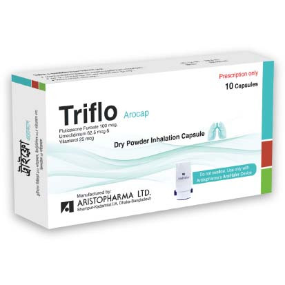 Triflo 25 mcg+100 mcg+62.5 mcg Inhalation Capsule Triflo 25 mcg+100 mcg+62.5 mcg Inhalation Capsule