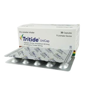 Tritide 25 mcg+100 mcg+62.5 mcg Inhalation Capsule Tritide 25 mcg+100 mcg+62.5 mcg Inhalation Capsule