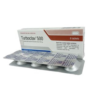 Turboclav 500 mg+125 mg Tablet Turboclav 500 mg+125 mg Tablet