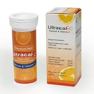 Ultracal-C 1000 mg+327 mg+500 mg Effervescent Tablet