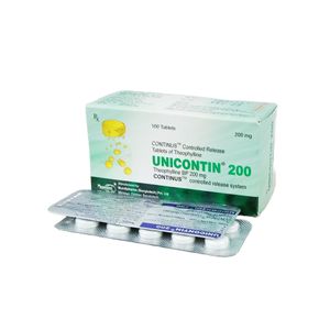 Unicontin 200 mg Tablet (Controlled Release)