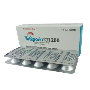 Valporin CR 200 mg Tablet (Controlled Release)