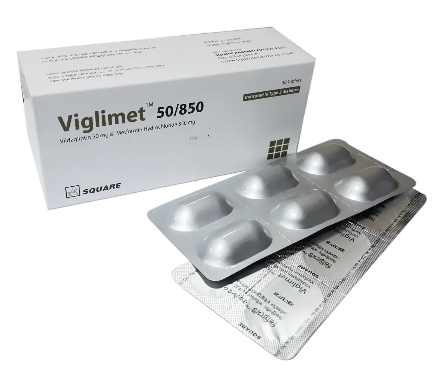 Viglimet 50 mg+850 mg Tablet Viglimet 50 mg+850 mg Tablet