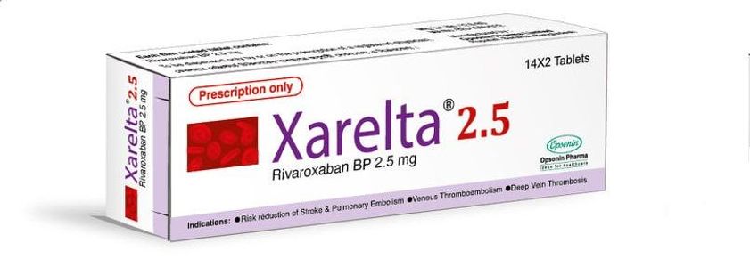 Xarelta 2.5 mg Tablet Xarelta 2.5 mg Tablet