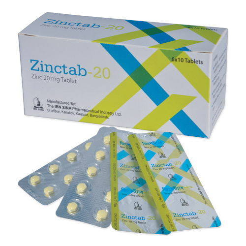 Zinctab 20 mg Tablet Zinctab 20 mg Tablet