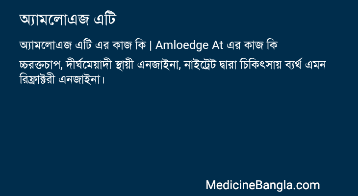 অ্যামলোএজ এটি এর কাজ অ্যামলোএজ এটি in Bangla
