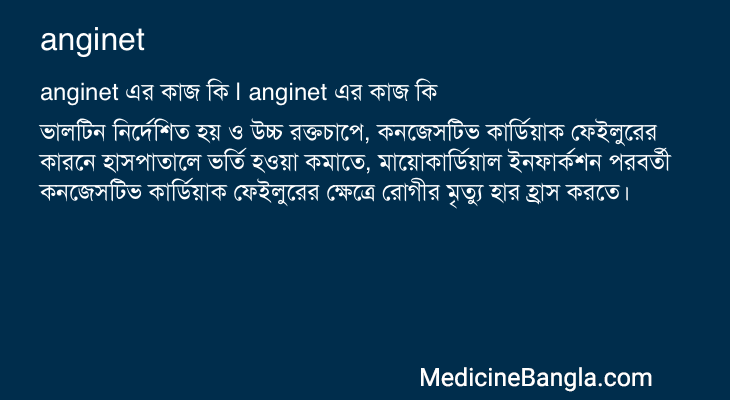 anginet এর কাজ anginet in Bangla