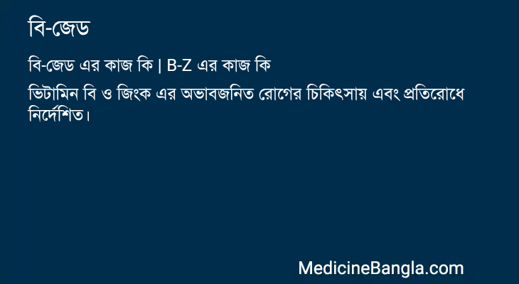 বি-জেড এর কাজ বি-জেড in Bangla