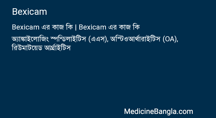 Bexicam এর কাজ Bexicam in Bangla