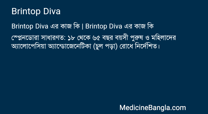 Brintop Diva in Bangla