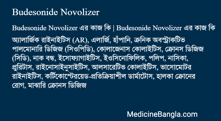 Budesonide Novolizer in Bangla