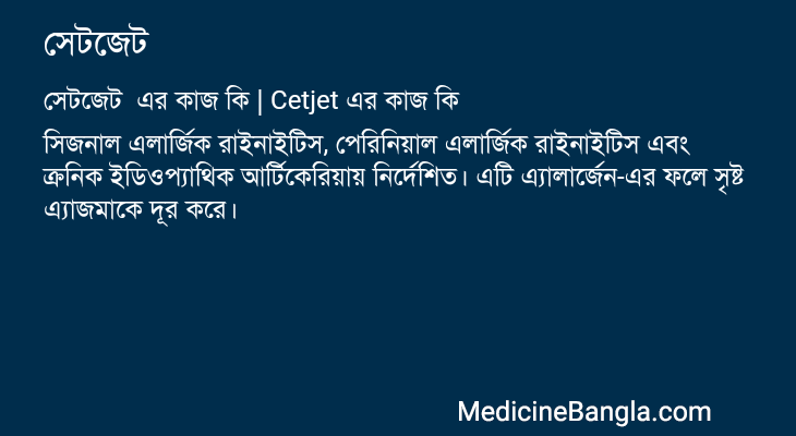 সেটজেট এর কাজ সেটজেট in Bangla