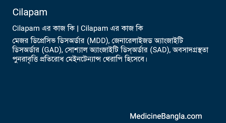 Cilapam এর কাজ Cilapam in Bangla