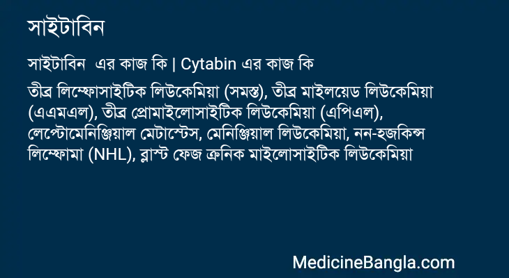 সাইটাবিন এর কাজ সাইটাবিন in Bangla