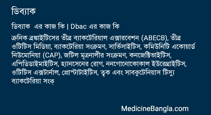 ডিব্যাক এর কাজ ডিব্যাক in Bangla