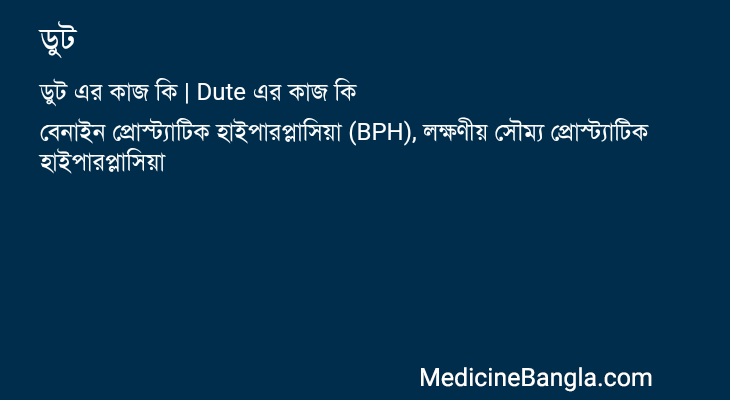 ডুট এর কাজ ডুট in Bangla