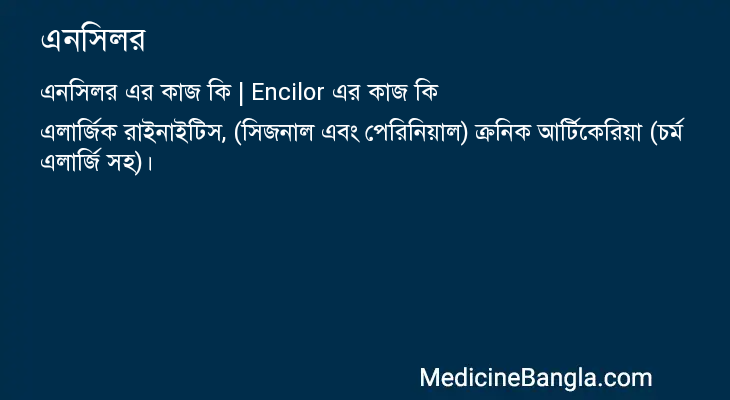 এনসিলর in Bangla