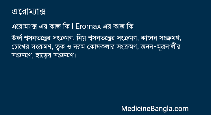 এরোম্যাক্স এর কাজ এরোম্যাক্স in Bangla