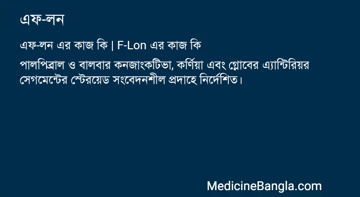 এফ-লন এর কাজ এফ-লন in Bangla