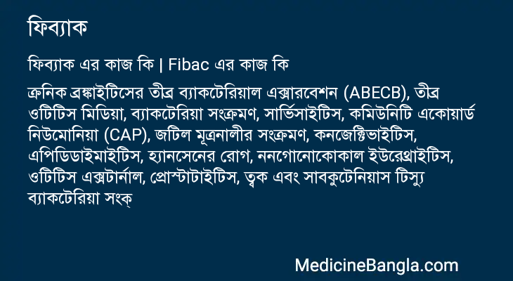 ফিব্যাক এর কাজ ফিব্যাক in Bangla