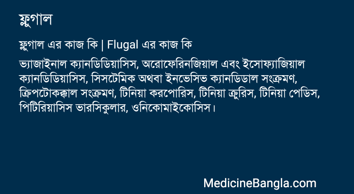 ফ্লুগাল এর কাজ ফ্লুগাল in Bangla