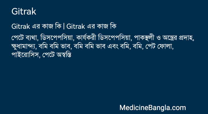 Gitrak এর কাজ Gitrak in Bangla