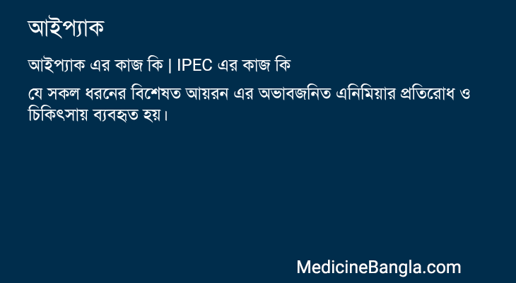 আইপ্যাক এর কাজ আইপ্যাক in Bangla