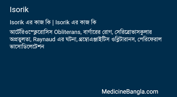 Isorik এর কাজ Isorik in Bangla