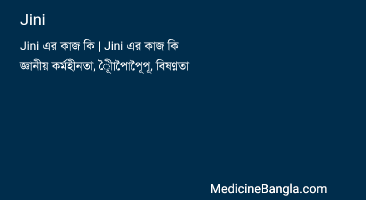 Jini in Bangla