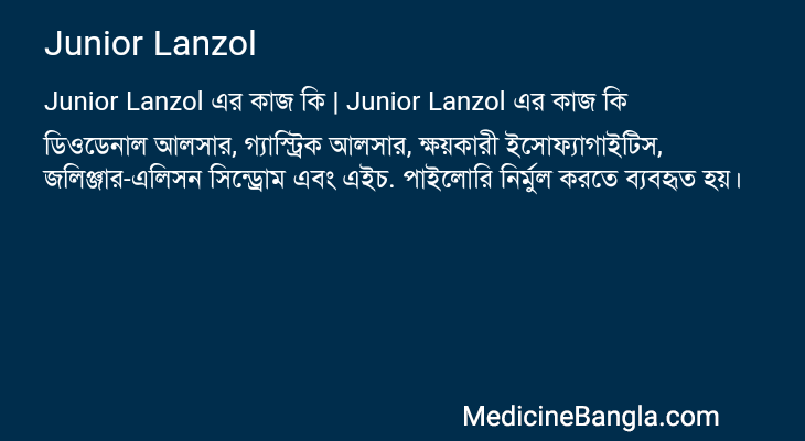 Junior Lanzol এর কাজ Junior Lanzol in Bangla