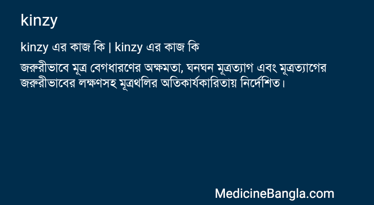 kinzy এর কাজ kinzy in Bangla