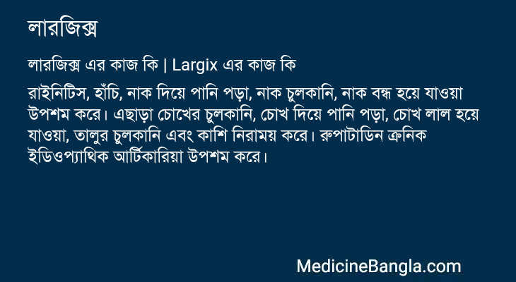 লারজিক্স এর কাজ লারজিক্স in Bangla