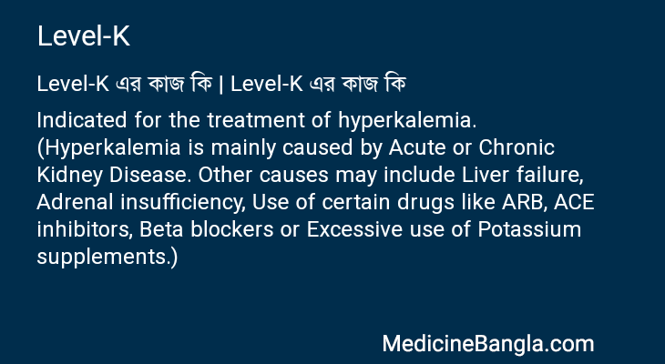 Level-K এর কাজ Level-K in Bangla
