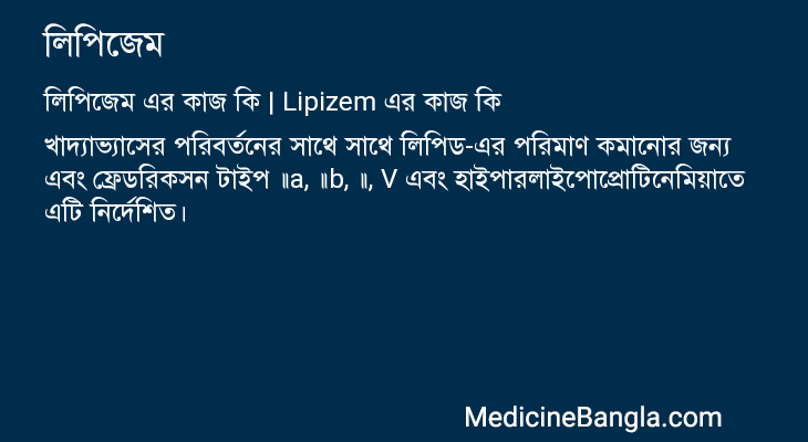লিপিজেম এর কাজ লিপিজেম in Bangla