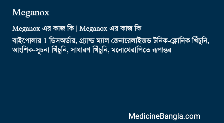 Meganox এর কাজ Meganox in Bangla