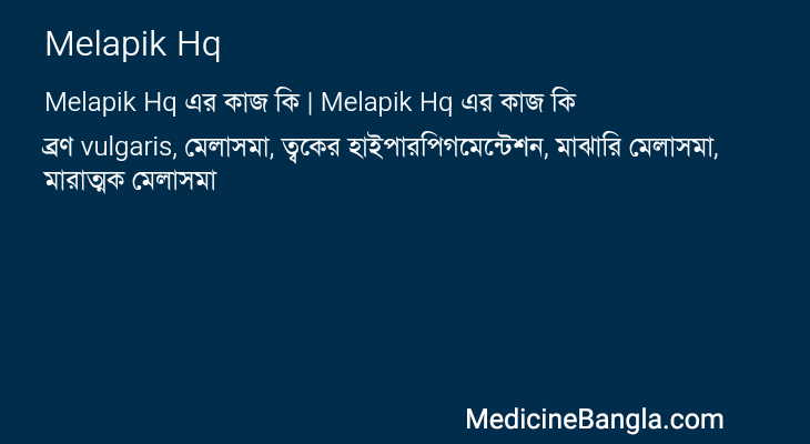 Melapik Hq এর কাজ Melapik Hq in Bangla
