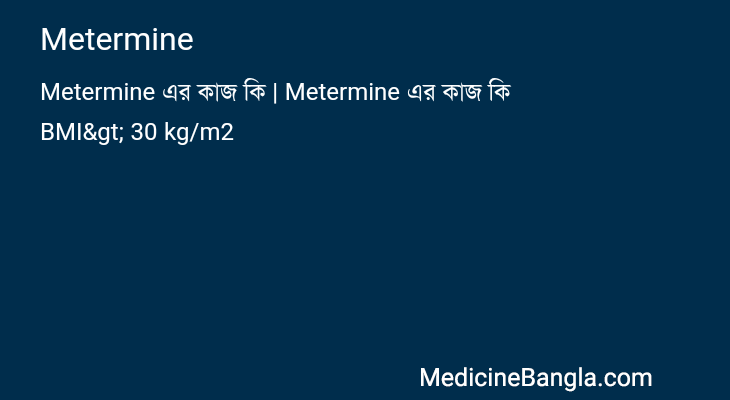 Metermine in Bangla