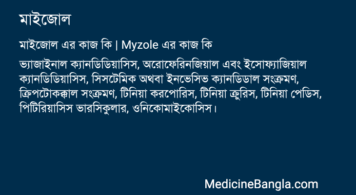 মাইজোল এর কাজ মাইজোল in Bangla