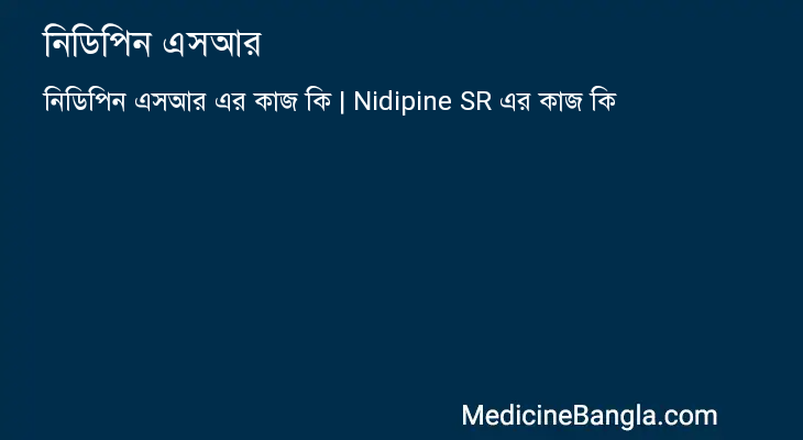 নিডিপিন এসআর এর কাজ নিডিপিন এসআর in Bangla
