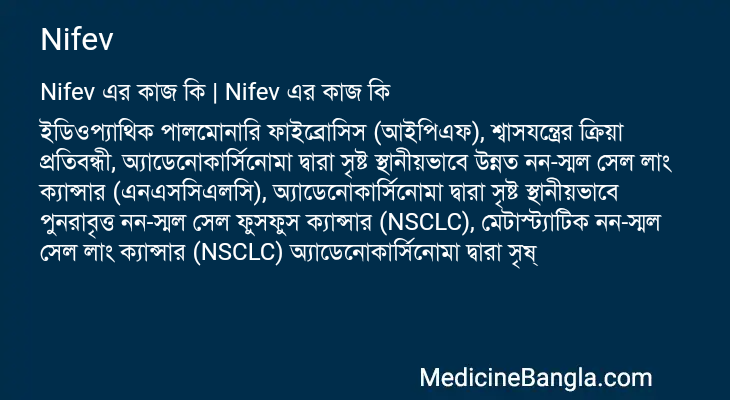 Nifev এর কাজ Nifev in Bangla