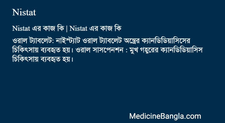 Nistat in Bangla