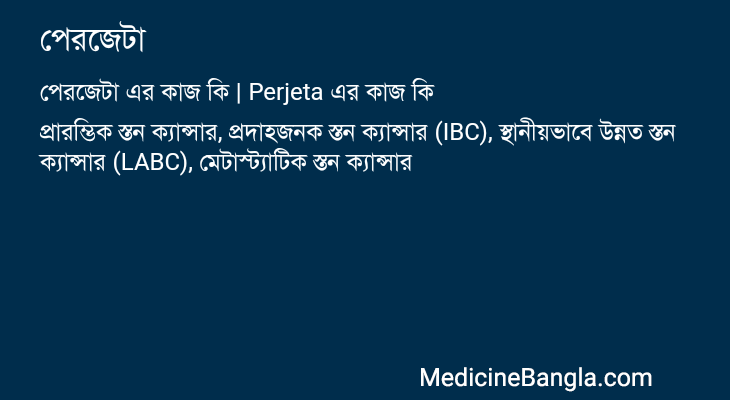 পেরজেটা এর কাজ পেরজেটা in Bangla