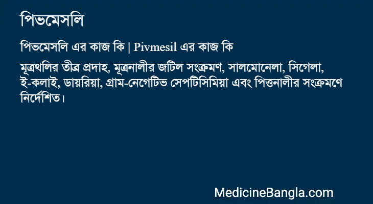 পিভমেসলি in Bangla