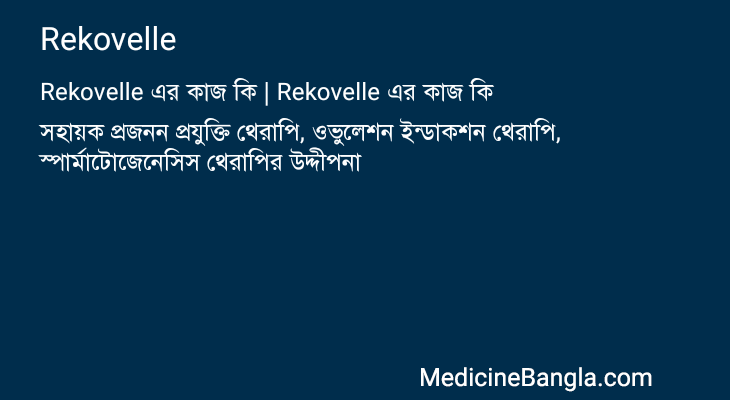 Rekovelle এর কাজ Rekovelle in Bangla