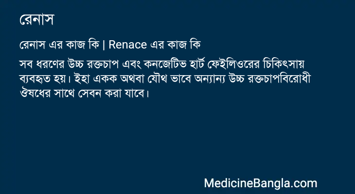 রেনাস এর কাজ রেনাস in Bangla