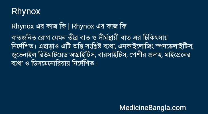 Rhynox এর কাজ Rhynox in Bangla