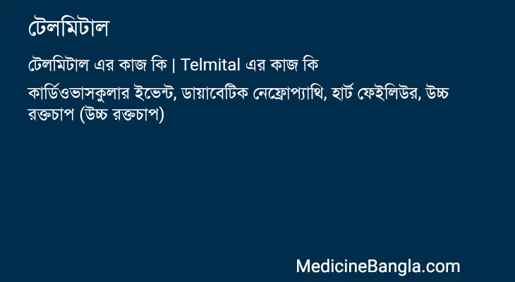 টেলমিটাল এর কাজ টেলমিটাল in Bangla