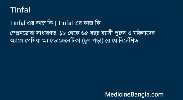 Tinfal এর কাজ Tinfal in Bangla