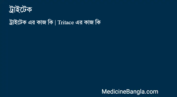 ট্রাইটেক এর কাজ ট্রাইটেক in Bangla
