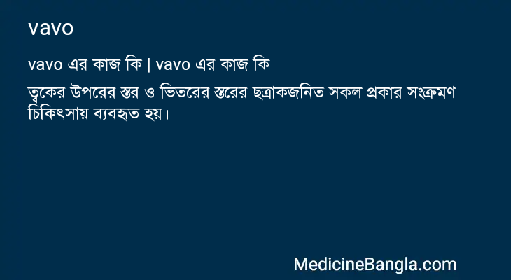 vavo এর কাজ vavo in Bangla